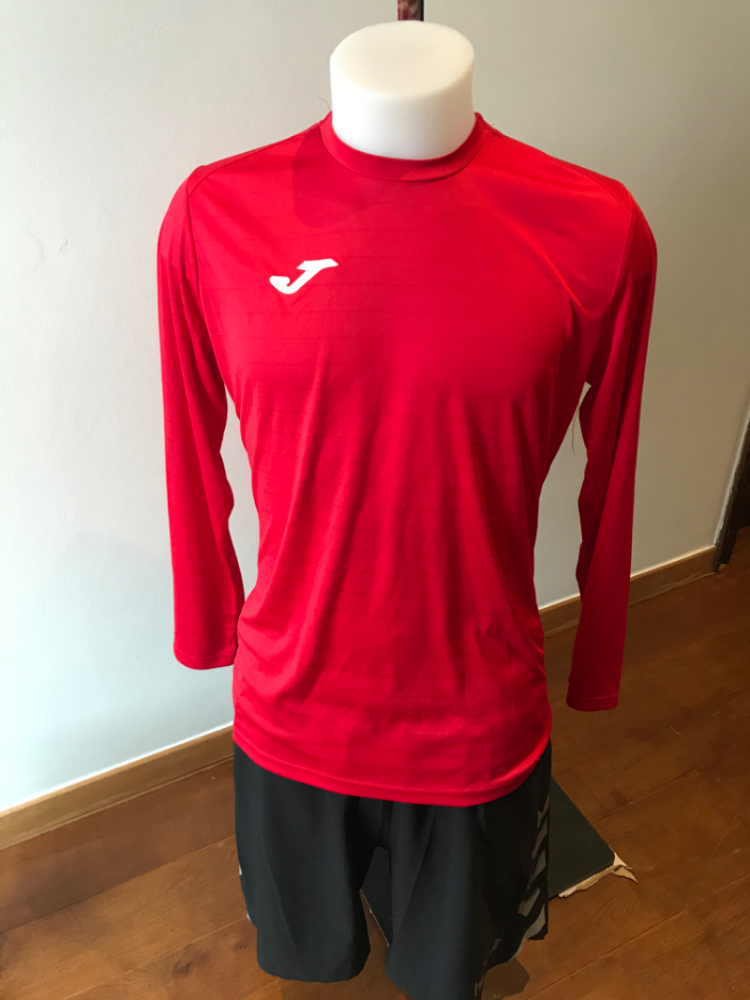 Longue manche rouge Joma homme foot S - Sports2Life